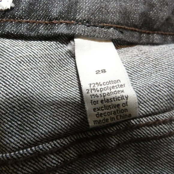 Black Wash Denim Jeans Venezia Zipper Womens Plus size 28 - Picture 6 of 10